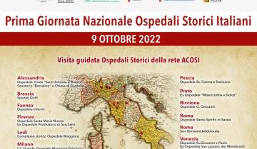 9 Ottobre 2022: Prima Giornata Nazionale Ospedali Storici Italiani