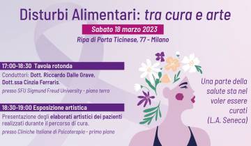 Disturbi Alimentari: tra cura e arte | Convegno a Milano, 18 Marzo 2023