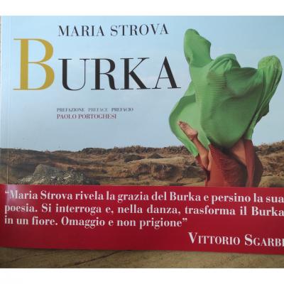 Copertina Burka con commenti del critico d'arte Vittorio Sgarbi.