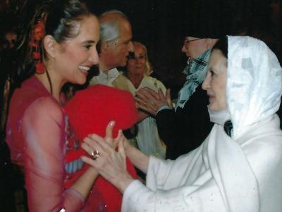 Maria Strova, danza per Carla Fracci al giardino di Paolo e Giovanna Portoghesi.