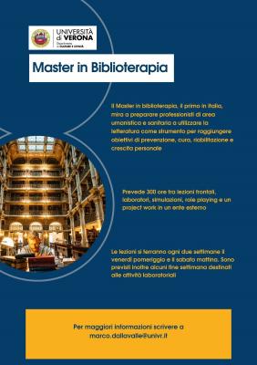 Master in Biblioterapia - Università degli Studi di Verona