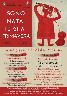 Prima rassegna Sono nata il 21 a Primavera - sul confine fra poesia e follia